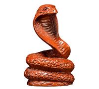 Fmzrbnih Year of The Snake Figurine - 4.72 Inches Wooden Animal Ornament, Handmade Snake Souvenir Statue, Long Lasting Lunar New Year Miniature | Spring Festival Home Decoration Collectiblle Giffts