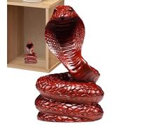 Fmzrbnih Year of The Snake Figurine - 4.72 Inches Wooden Animal Ornament, Handmade Snake Souvenir Statue, Long Lasting Lunar New Year Miniature | Spring Festival Home Decoration Collectiblle Giffts