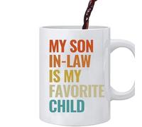 Fmzrbnih yerno es taza de niño favorito, yerno es taza de café de niño favorito | Taza de desayuno | Taza de ceráca para, de cumpleaños y Navidad para abuela, abuelo, abuelos