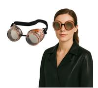 FNA FASHIONS® Biggles - Gafas unisex de aviador steampunk, para soldar, gótico, cosplay, vintage, un esencial de moda para viajar en el tiempo