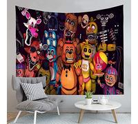 FNAF - Tapiz de cinco noches en Freddy's Wall Hanging Handicrafts - Tapiz decorativo decorativo para el hogar para dormitorio infantil, salón dormitorio o cortina, 90 x 75 cm