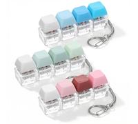 FNANJWQ 3 juguetes para ansiedad con teclado, teclado de 4 botones, llavero para decoración de TDAH, alivio del estrés, juguete sensorial para adultos, estimular, concentrarse, pasar el tiempo
