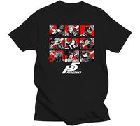FNASVBOUO 100% Cotton O-Neck Tshirt Men T Shirt Persona 5 - Phantom Thieves - Persona 5 Women T-Shirt