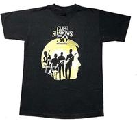 FNASVBOUO Cliff Richard and The Shadows 50Th Anniversary Tour Men T Shirt Black