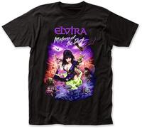 FNASVBOUO Elvira Mistress of The Dark T-Shirt Cotton Horror Film Sale Black Black