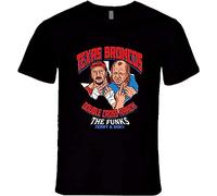 FNASVBOUO Men's Terry Funk Dory Funk Texas Brothers Double Cross Ranch Retro Wrestling T Shirt M