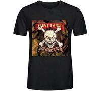 FNASVBOUO Short Sleeve Steve Earle Copperhead Road Mens T-Shirt Black