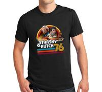 FNASVBOUO Starsky and Hutch Men's Black T-Shirt
