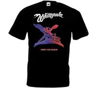 FNASVBOUO Whitesnake Here I Go Again t-Shirt Black Hard Black