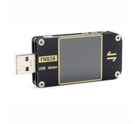 FNB38 USB Tester Corriente Voltaje Medidor QC4 + PD3.0 Carga Rápida Protocolo Trigger para E-marker Lectura 1,44 pulgadas TFT Display Data Logger Capacidad Resistencia Análisis de Temperatura para
