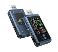 FNB48P Analizador de energía USB Voltímetro Amperímetro Amperímetro con capacidades de monitoreo PD para QC2.0 .0 FCP AFC y USB PD Prueba de carga rápida (azul)