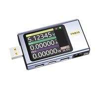 FNB58 - Medidor de voltaje USB de 4 a 28 V, voltímetro digital, voltímetro digital, USB tipo C, protocolo de carga rápida, probador de capacidad, máximo 7 A, amperímetro