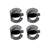FNBDDX 4 piezas de 60 mm válvula aleta ajustable for ventilación calentador aire diésel, divisor rama, conector unión tubería apto for coche, camión, autocaravana