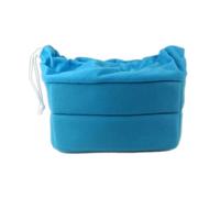 FNBDDX Accesorios de cámara Aptos for Canon for Nikon for Sony fotografía Lente Protectora for CAS partición Bolsa Acolchada inserción(Lake Blue)