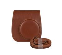 FNBDDX Apto for cámara instantánea Estuche de Almacenamiento Bolsa for PU Hebilla magnética con Correa for el Hombro for Fujifilm for Instax Mini 12/11/9/8 2024(Brown)