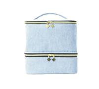 FNBDDX Bolsa de almacenamiento esmalte uñas, bolsa aceite esencial, Kit cuidado cosmético portátil, caja herramientas for, 30 compartimentos(Army green)