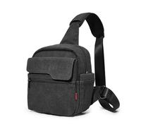 FNBDDX Bolso Bandolera for cámara pequeño for for Impermeable de Lona Apto for Canon for Nikon for Lentes y Accesorios Sony DSLR(S Black)