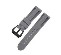 FNBDDX Correa de goma for reloj 20 mm, 22, 24, 26, apta for correa Panerai, pulsera silicona for Omega, deportiva for hombre y mujer, repuesto(Gray-Black,26mm)
