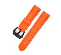 FNBDDX Correa de goma for reloj 20 mm, 22, 24, 26, apta for correa Panerai, pulsera silicona for Omega, deportiva for hombre y mujer, repuesto(Orange-Black,20mm)