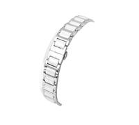 FNBDDX Correa De Reloj Cerámica Con Muescas For Fiyta Fit For Gucci For La Serie Casio Pulsera Acero For Mujer 20 * 12 Mm 18 10 16(Silver white,20-10mm)