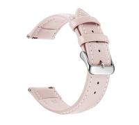 FNBDDX Correa De Reloj Cuero, Correas Liberación Rápida 18 Mm/20 Mm/22 Mm, Aptas For Samsung Fit For Galaxy Watch, For Garmin For Huawei(Pink Silver)