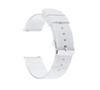 FNBDDX Correa de reloj goma silicona liberación rápida, correa 16mm, 18mm, 20mm, 22mm, 24, resistente al agua, deportiva, con hebilla pulida(White,22MM_GOLD BUCKLE)