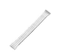 FNBDDX Correa de reloj Metal acero inoxidable 18mm for hombre, correa elástica, accesorios repuesto, plateada Universal(Silver-160mm)