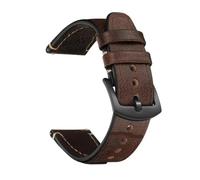 FNBDDX Correa de reloj Retro Universal apta for correas cuero Rolex aptas for relojes inteligentes Seiko 18mm 20mm 22mm pulsera con correa for hombres y mujeres(Coffee-black,18mm)