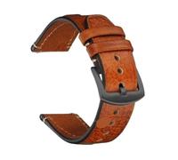 FNBDDX Correa de reloj Retro Universal apta for correas cuero Rolex aptas for relojes inteligentes Seiko 18mm 20mm 22mm pulsera con correa for hombres y mujeres(Red brown-black,20mm)