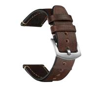 FNBDDX Correa de reloj Retro Universal apta for correas cuero Rolex aptas for relojes inteligentes Seiko 18mm 20mm 22mm pulsera con correa for hombres y mujeres(Coffee-silver,22mm)