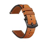 FNBDDX Correa de reloj Retro Universal apta for correas cuero Rolex aptas for relojes inteligentes Seiko 18mm 20mm 22mm pulsera con correa for hombres y mujeres(Light brown-black,18mm)