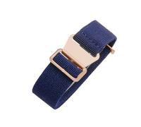 FNBDDX Correa de reloj tejida nailon Vintage for hombre, correa elástica 20/22mm for Tudor, Seiko, paquete paracaídas(Blue-Rose)