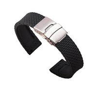 FNBDDX Correa De Silicona 18/20/22/24 Mm For Huawei Watch Fit For GT 2/3 For Samsung For Galaxy For Active 2 Pulsera Liberación Rápida For Amazfit(Black,24mm)