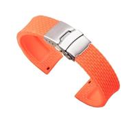FNBDDX Correa De Silicona 18/20/22/24 Mm For Huawei Watch Fit For GT 2/3 For Samsung For Galaxy For Active 2 Pulsera Liberación Rápida For Amazfit(Orange,24mm)