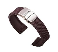 FNBDDX Correa De Silicona 18/20/22/24 Mm For Huawei Watch Fit For GT 2/3 For Samsung For Galaxy For Active 2 Pulsera Liberación Rápida For Amazfit(Brown,20mm)