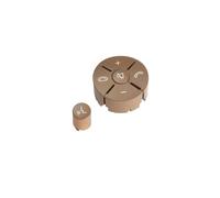 FNBDDX Embellecedor de cubierta for botón control del volante izquierdo y derecho, compatible con Mercedes Benz CE, GLK, clase W204, X204, C180, C200, W207 W212(Right Beige)