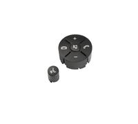 FNBDDX Embellecedor de cubierta for botón control del volante izquierdo y derecho, compatible con Mercedes Benz CE, GLK, clase W204, X204, C180, C200, W207 W212(Right Black)