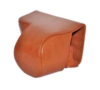 FNBDDX Funda de Cuero for cámara Sony A5000/A5100/Nex3/A6000/A6300/A6400/Nex6, Correa for el Hombro, Color Negro/marrón/café(Model 1 Coffee)