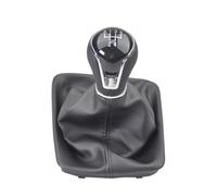 FNBDDX Funda de cuero for palanca cambios coche, compatible con Seat Leon III 3 MK3 2012 2013 2014 2015 2016 2017, manual 5/6 velocidades(5 Speed)