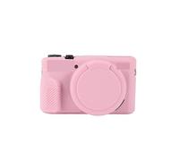 FNBDDX Funda de Piel Silicona Suave for cámara Compatible con Canon G7XII G7X II Compatible Mark 2 G7X2 G7X3 G7XIII Goma for el Cuerpo Protector Lente(G7XII G7X2 Pink)