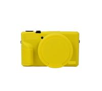 FNBDDX Funda de Piel Silicona Suave for cámara Compatible con Canon G7XII G7X II Compatible Mark 2 G7X2 G7X3 G7XIII Goma for el Cuerpo Protector Lente(G7X3 G7XIII Yellow)