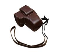 FNBDDX Funda de PU for cámara Canon EOS 200D 200DII 200D2 SL2 SL3 Compatible con Kiss X9 X10(Coffee)