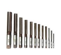 FNBDDX Juego de escariadores manuales HSS 3-16 mm, precisión H8 9SiCr, vástago recto, herramienta fresado ingeniería(34568-10-12-14-16)