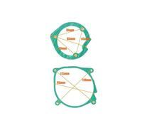 FNBDDX Juego de juntas motor y quemador ventilador calentador aire diésel 2KW 5KW apto for chino for Eberspacher Airtronic Car Truck(2KW)