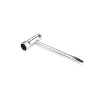 FNBDDX Llave de vaso bujía acero inoxidable, 13mm, 16mm, 17mm, 19mm, for motosierras gasolina y desbrozadoras, llave for maquinaria jardín(13-19mm Short)