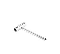 FNBDDX Llave de vaso bujía acero inoxidable, 13mm, 16mm, 17mm, 19mm, for motosierras gasolina y desbrozadoras, llave for maquinaria jardín(16-19mm)
