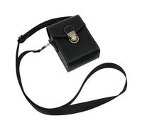 FNBDDX Mini Bolso de cámara PU Apto for Canon G7X for Mark II III SX740 730 720 for Ricoh GR3X for Sony ZV1 RX100 M5 M6 M7 Funda Cuero Retro con Correa(Type A Black)