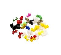 FNBDDX Tarjeta universal for puerta de automóvil, barra bloqueo, tablero, ojal tuerca y clips sujeción for parachoques(Red)