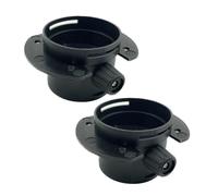 FNBDDX Tubo de escape 1/2/4/6 x 60 mm/2,36", conector conducto ventilación calentador automóvil, válvula reguladora, aleta apta for estacionamiento diésel Webasto(2X)