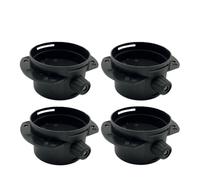 FNBDDX Tubo de escape 1/2/4/6 x 75 mm/2,95" apto for conducto ventilación calentador coche, conector válvula reguladora, aleta apta for estacionamiento diésel Webasto(4X)